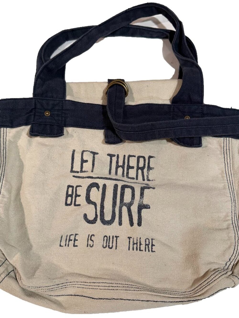 FAT FACE small tote bag LET THERE BE SURF...LIFE IS OUT THERE new